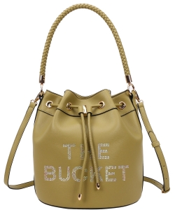 The Bucket Hobo Bag with Wallet TB1-L9018 OLIVE